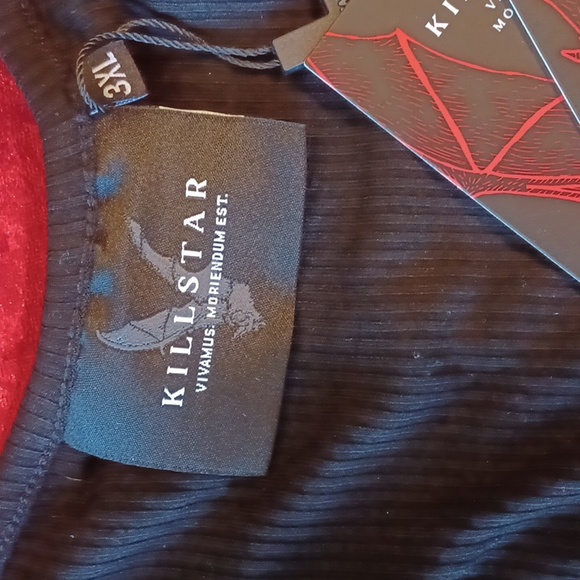 KILLSTAR RAYN N HELL 3X BLACK SHORT-SLEEVED TANK TOP GARGOYAL - Picture 3 of 11